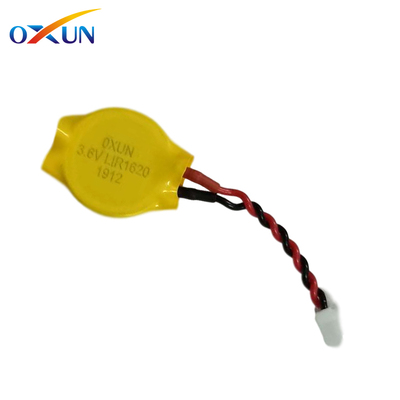 LIR1620 rechargeable battery with cable and connector