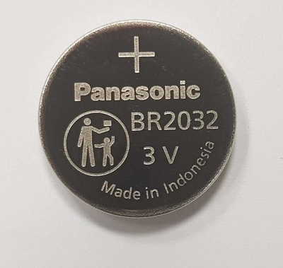 BR2032 Panasonic 3.0V Li poly-carbon Monofluoride battery