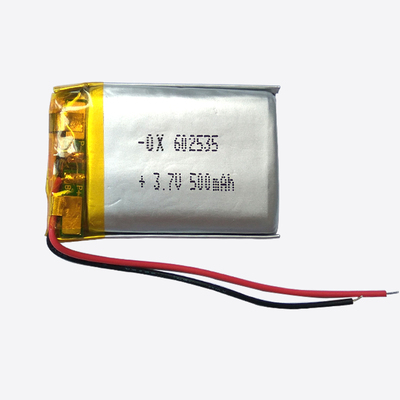 602535 3.7V 500mAh Lithium Battery