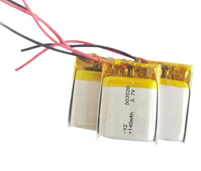 502020 3.7V 140mAh Li-poly battery